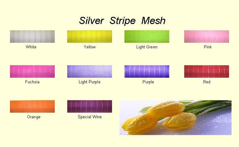 Silver Stripe Mesh