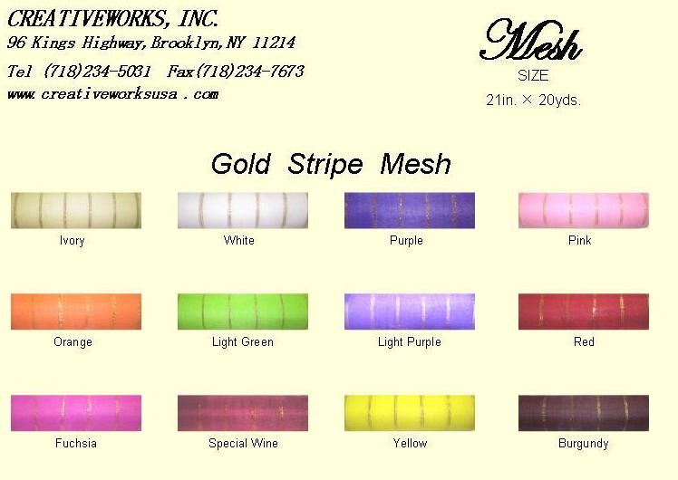 Gold Stripe & Silver Stripe mesh